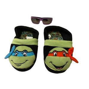 Toddler Teenage Mutant Ninja Turtle Slippers Sunglasses Lot Of 2 Tmnt